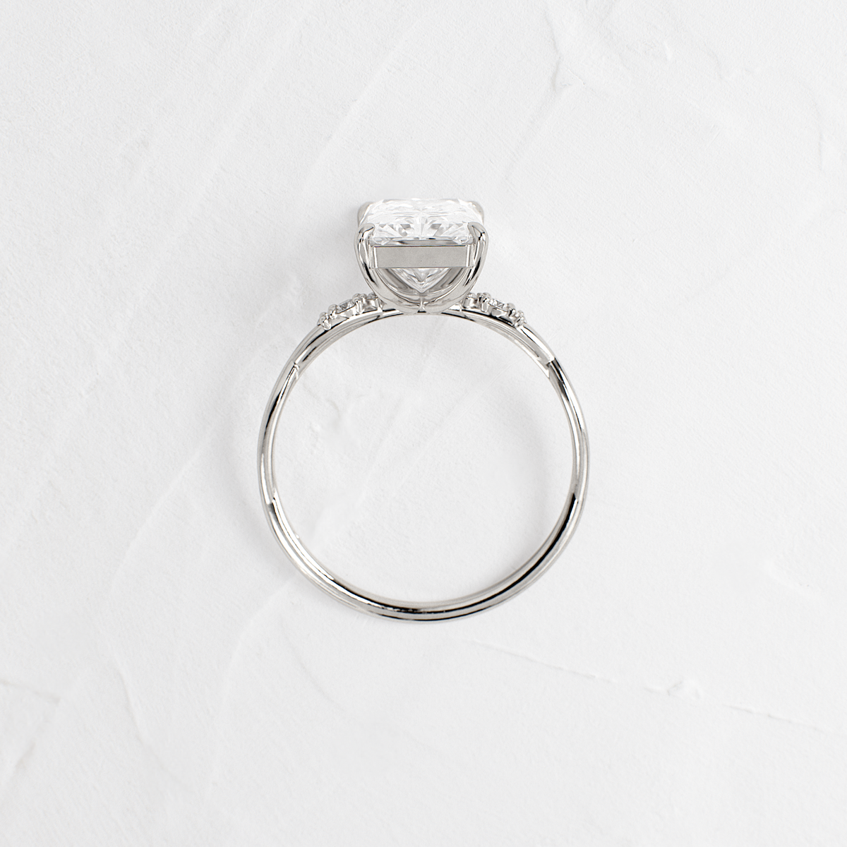 Criss Cross-Radiant Lab Grown Diamond Engagement Ring