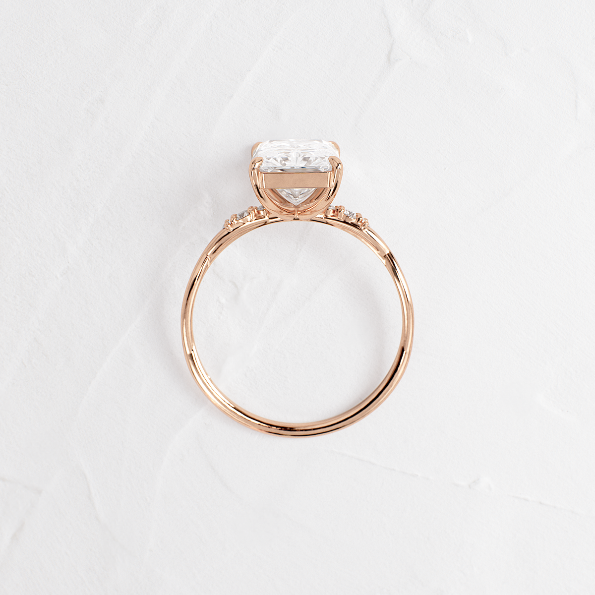 Criss Cross-Radiant Lab Grown Diamond Engagement Ring