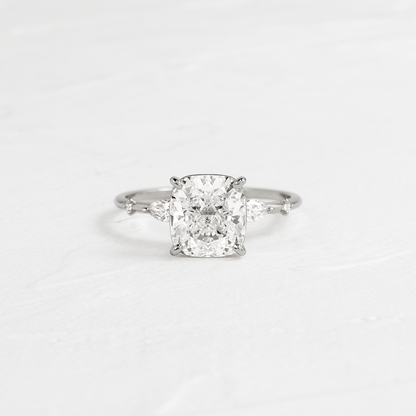 Dainty-Elongated Cushion Lab Grown Diamond Engagement Ring