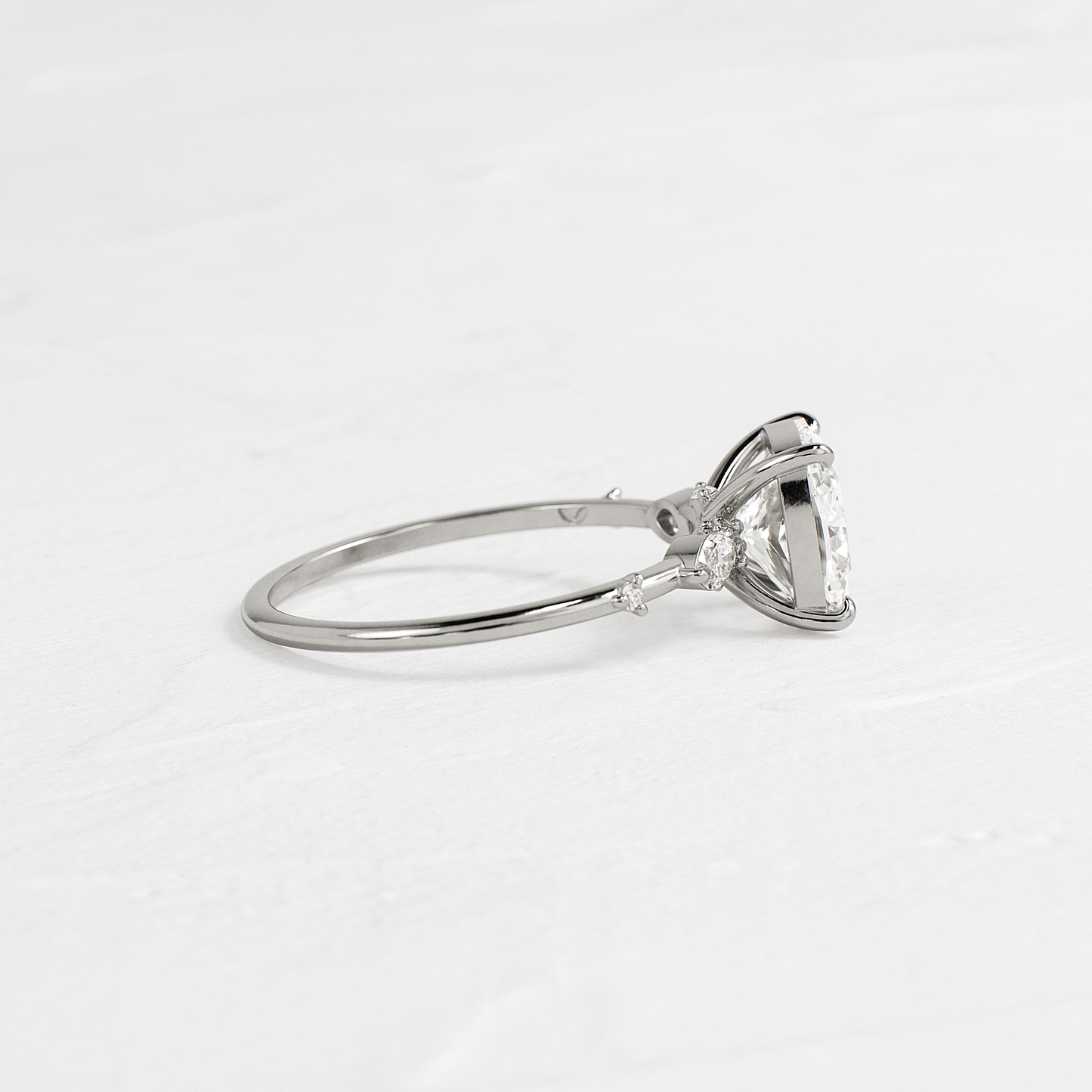 Dainty-Elongated Cushion Lab Grown Diamond Engagement Ring