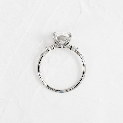 Dainty-Elongated Cushion Lab Grown Diamond Engagement Ring