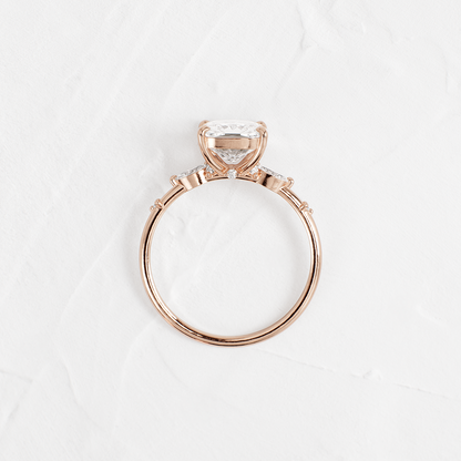 Dainty-Elongated Cushion Lab Grown Diamond Engagement Ring
