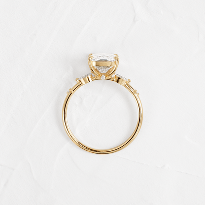 Dainty-Elongated Cushion Lab Grown Diamond Engagement Ring