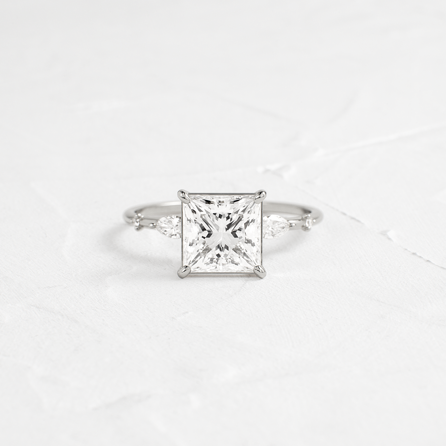 Dainty-Princess Lab Grown Diamond Engagement Ring