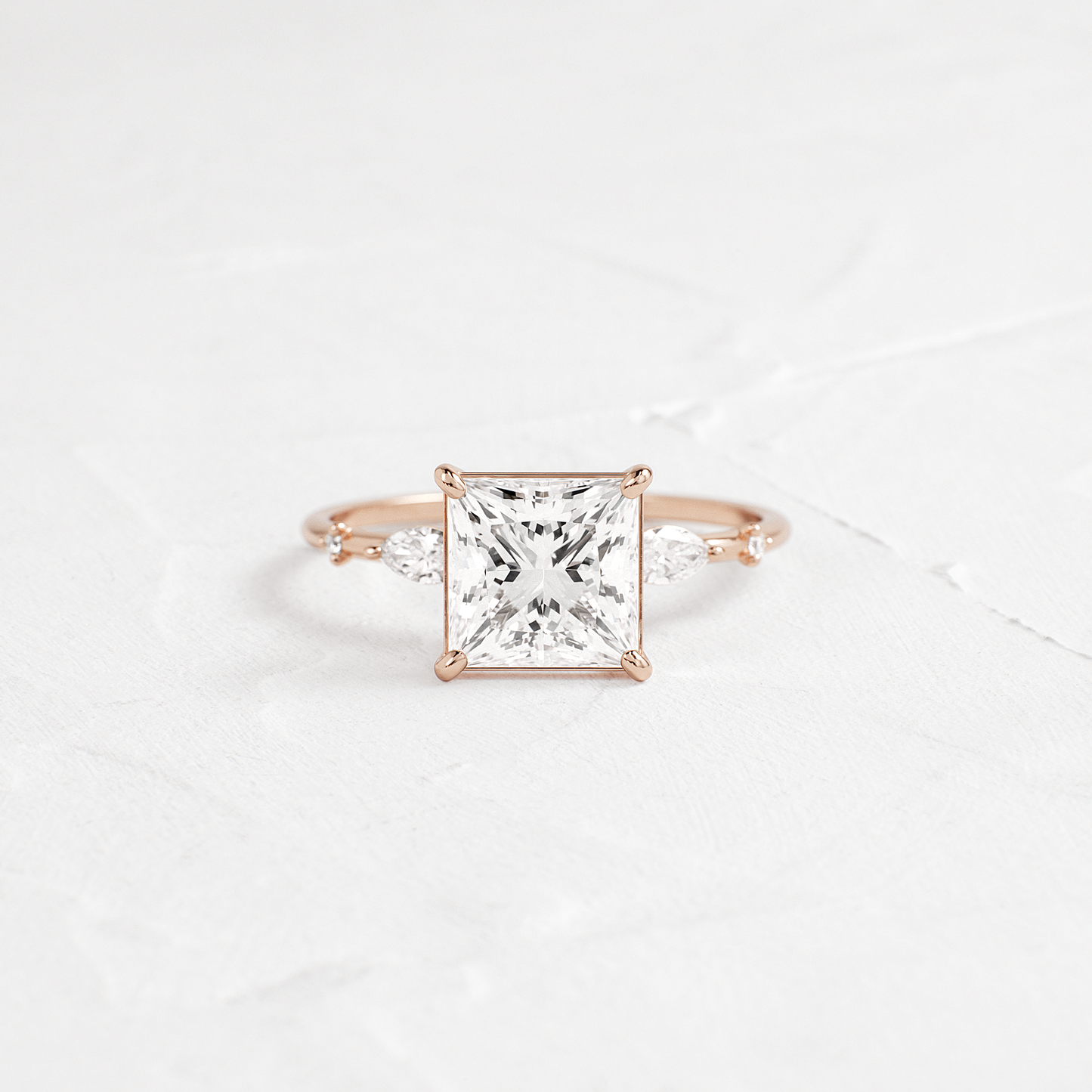 Dainty-Princess Lab Grown Diamond Engagement Ring