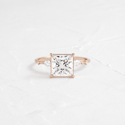 Dainty-Princess Lab Grown Diamond Engagement Ring