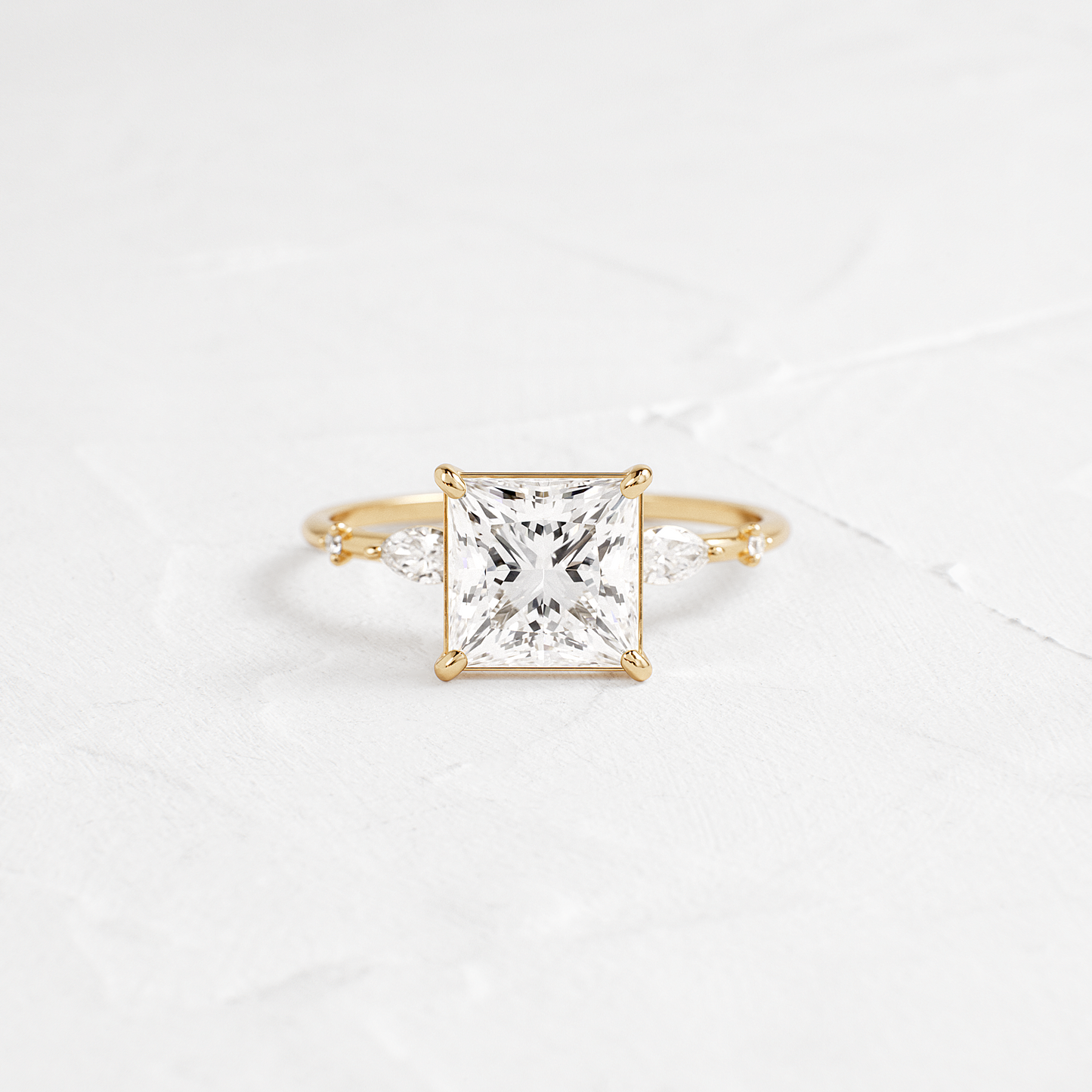 Dainty-Princess Lab Grown Diamond Engagement Ring