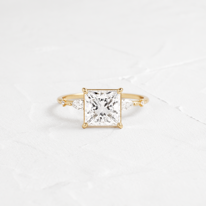 Dainty-Princess Lab Grown Diamond Engagement Ring