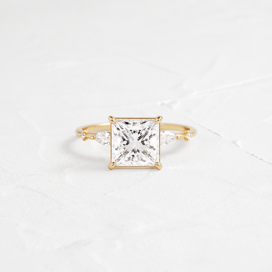 Dainty-Princess Lab Grown Diamond Engagement Ring