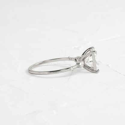 Dainty-Princess Lab Grown Diamond Engagement Ring