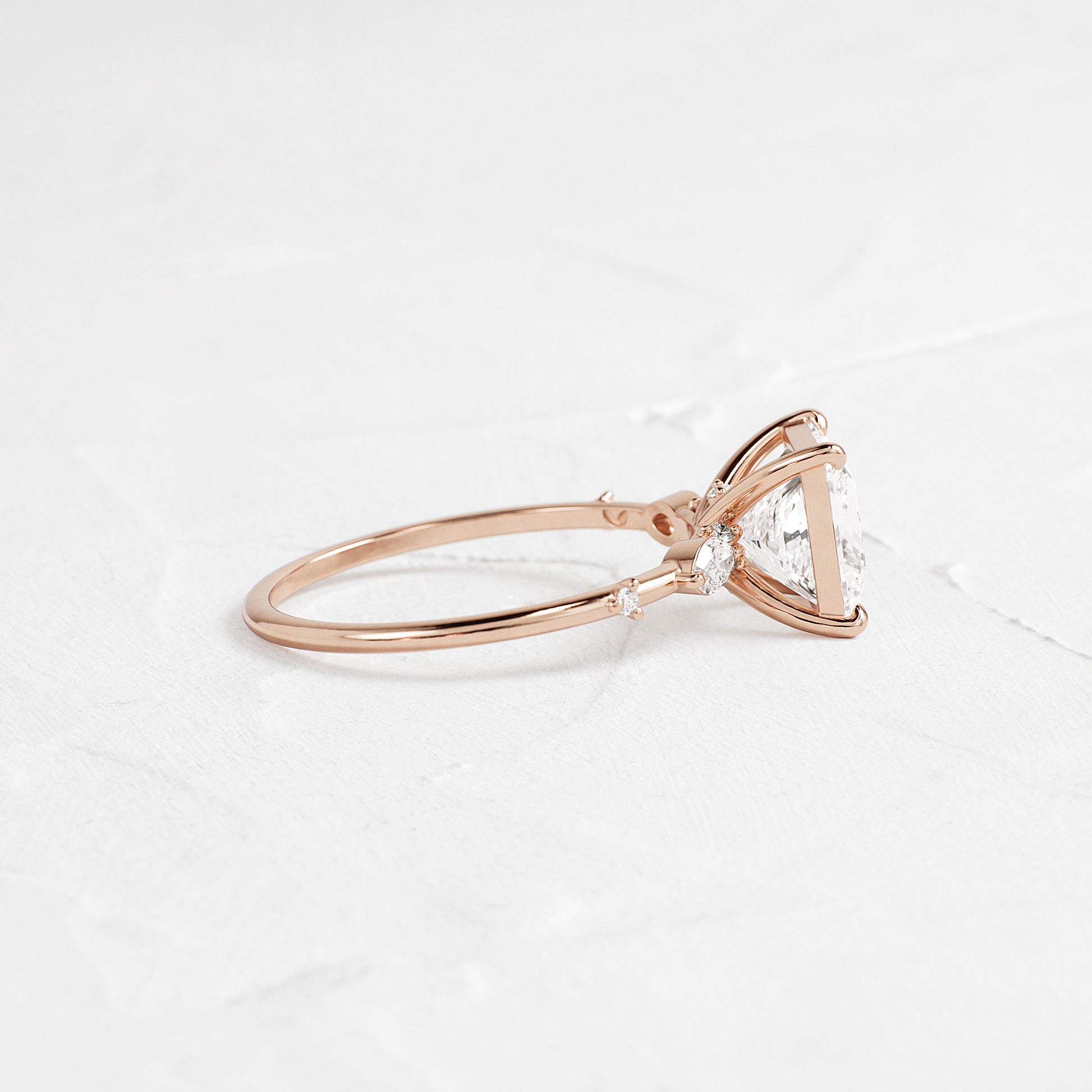 Dainty-Princess Lab Grown Diamond Engagement Ring