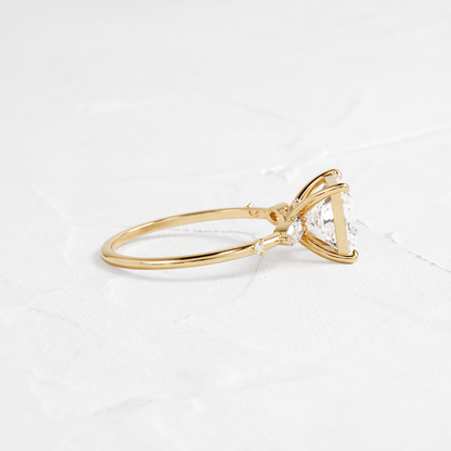 Dainty-Princess Lab Grown Diamond Engagement Ring