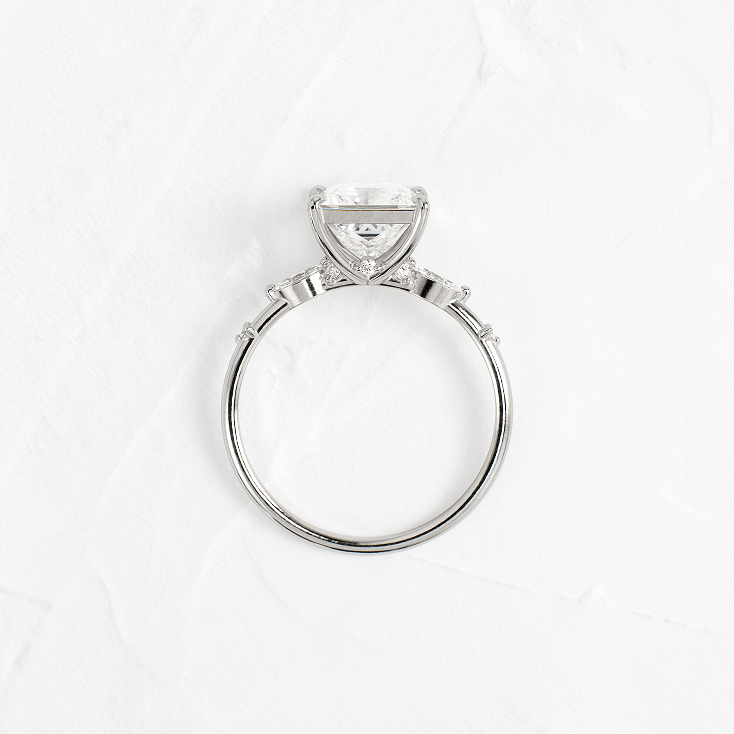 Dainty-Princess Lab Grown Diamond Engagement Ring