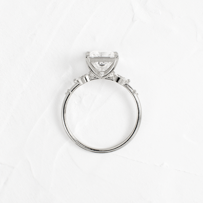 Dainty-Princess Lab Grown Diamond Engagement Ring