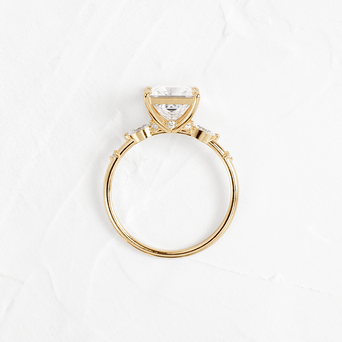 Dainty-Princess Lab Grown Diamond Engagement Ring
