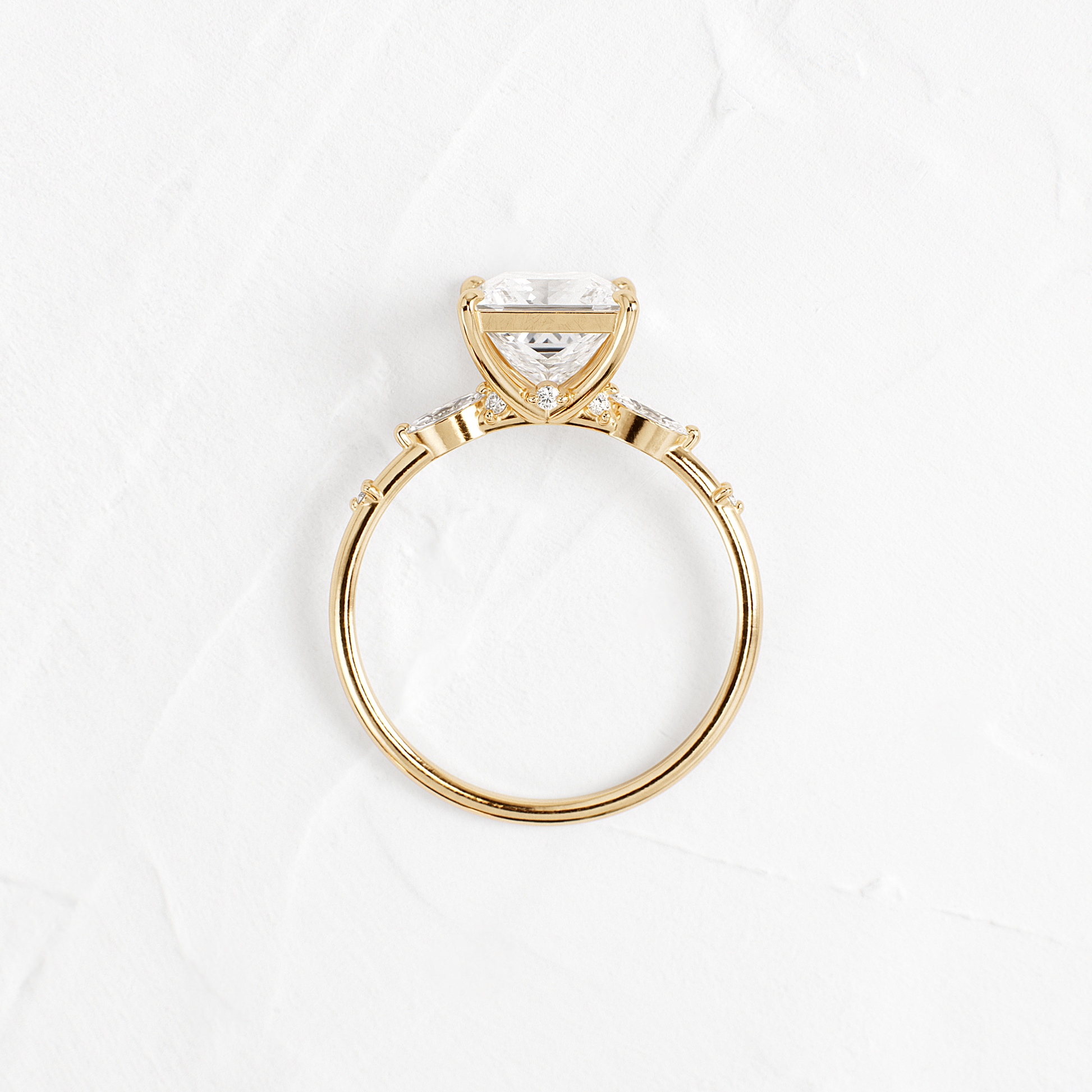 Dainty-Princess Lab Grown Diamond Engagement Ring