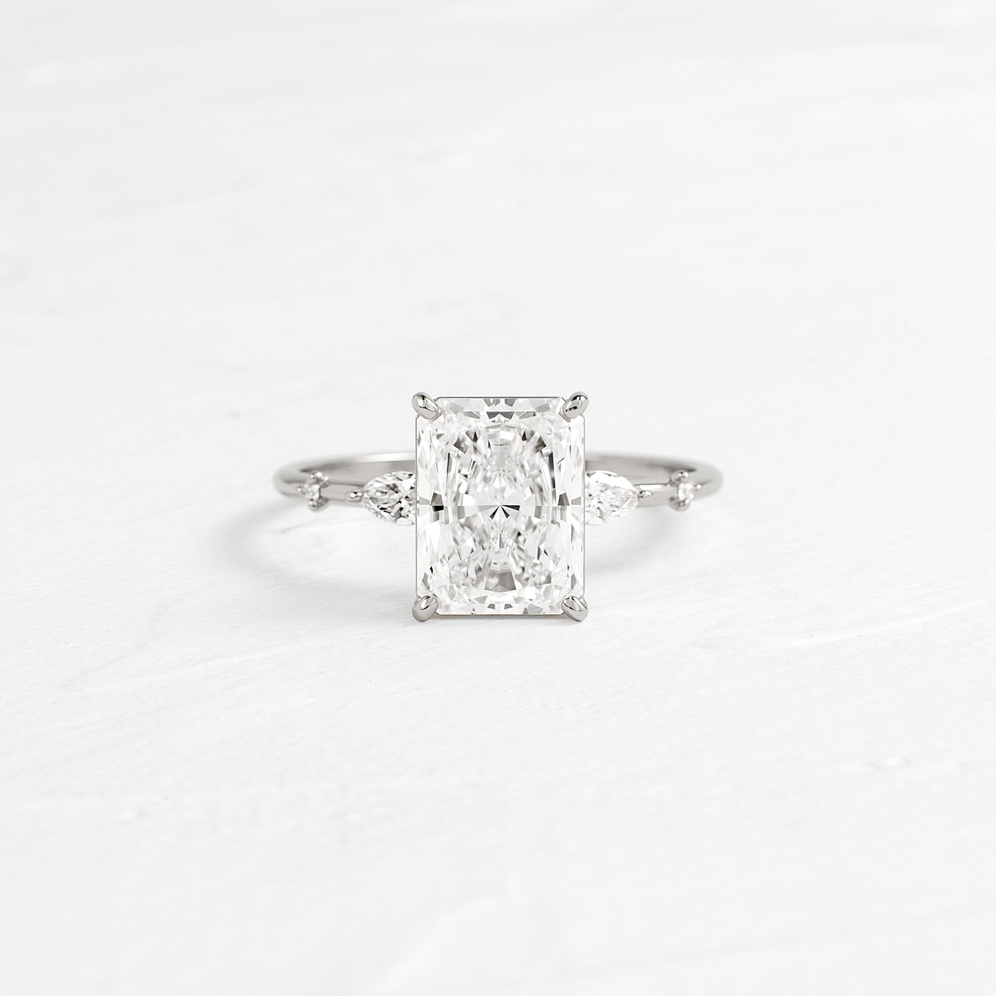 Dainty-Radiant Lab Grown Diamond Engagement Ring