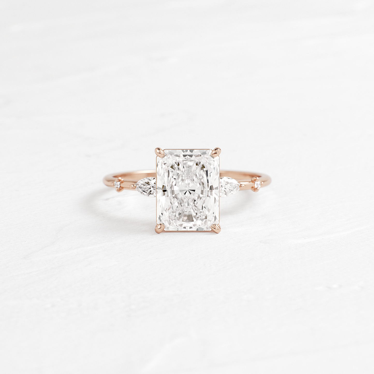 Dainty-Radiant Lab Grown Diamond Engagement Ring
