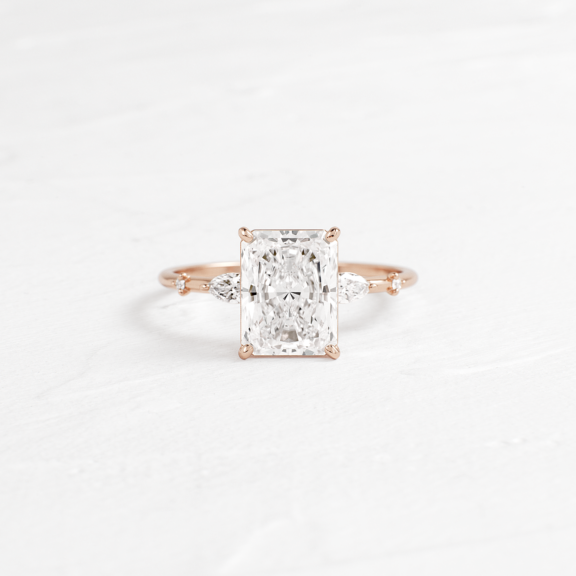 Dainty-Radiant Lab Grown Diamond Engagement Ring