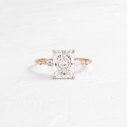 Dainty-Radiant Lab Grown Diamond Engagement Ring