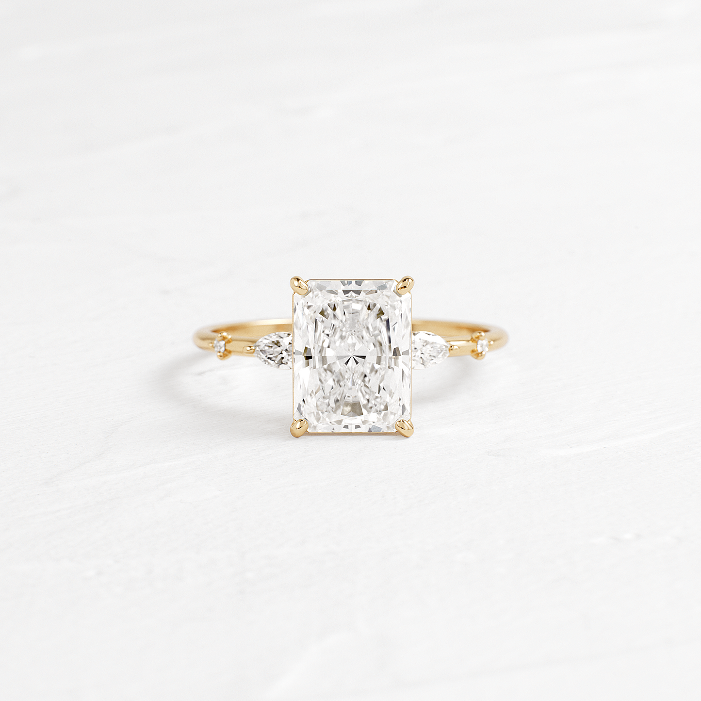 Dainty-Radiant Lab Grown Diamond Engagement Ring