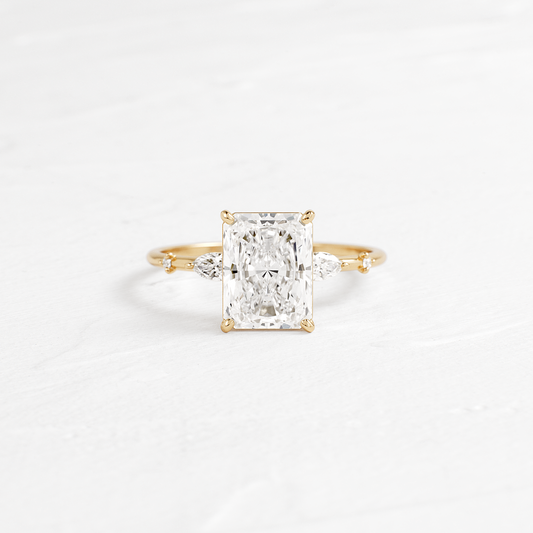 Dainty-Radiant Lab Grown Diamond Engagement Ring