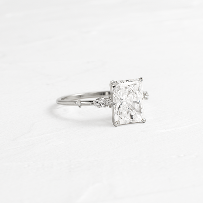 Dainty-Radiant Lab Grown Diamond Engagement Ring