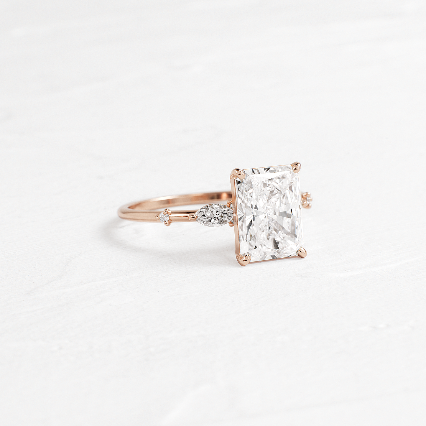 Dainty-Radiant Lab Grown Diamond Engagement Ring