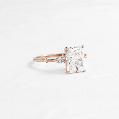 Dainty-Radiant Lab Grown Diamond Engagement Ring