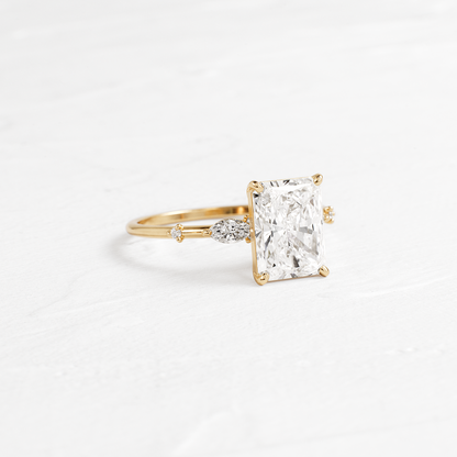 Dainty-Radiant Lab Grown Diamond Engagement Ring
