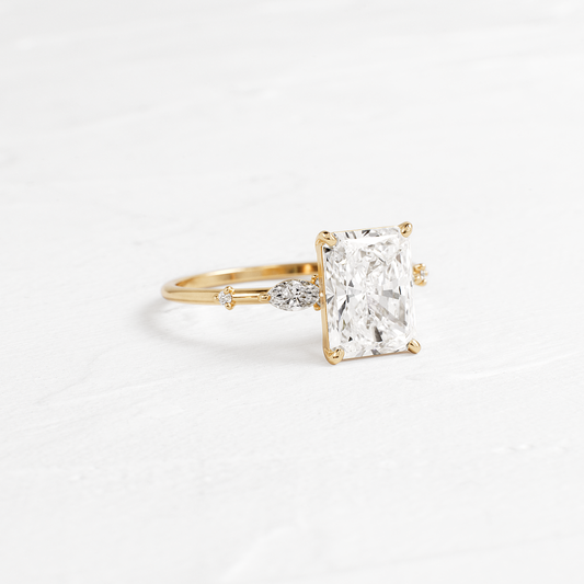 Dainty-Radiant Lab Grown Diamond Engagement Ring