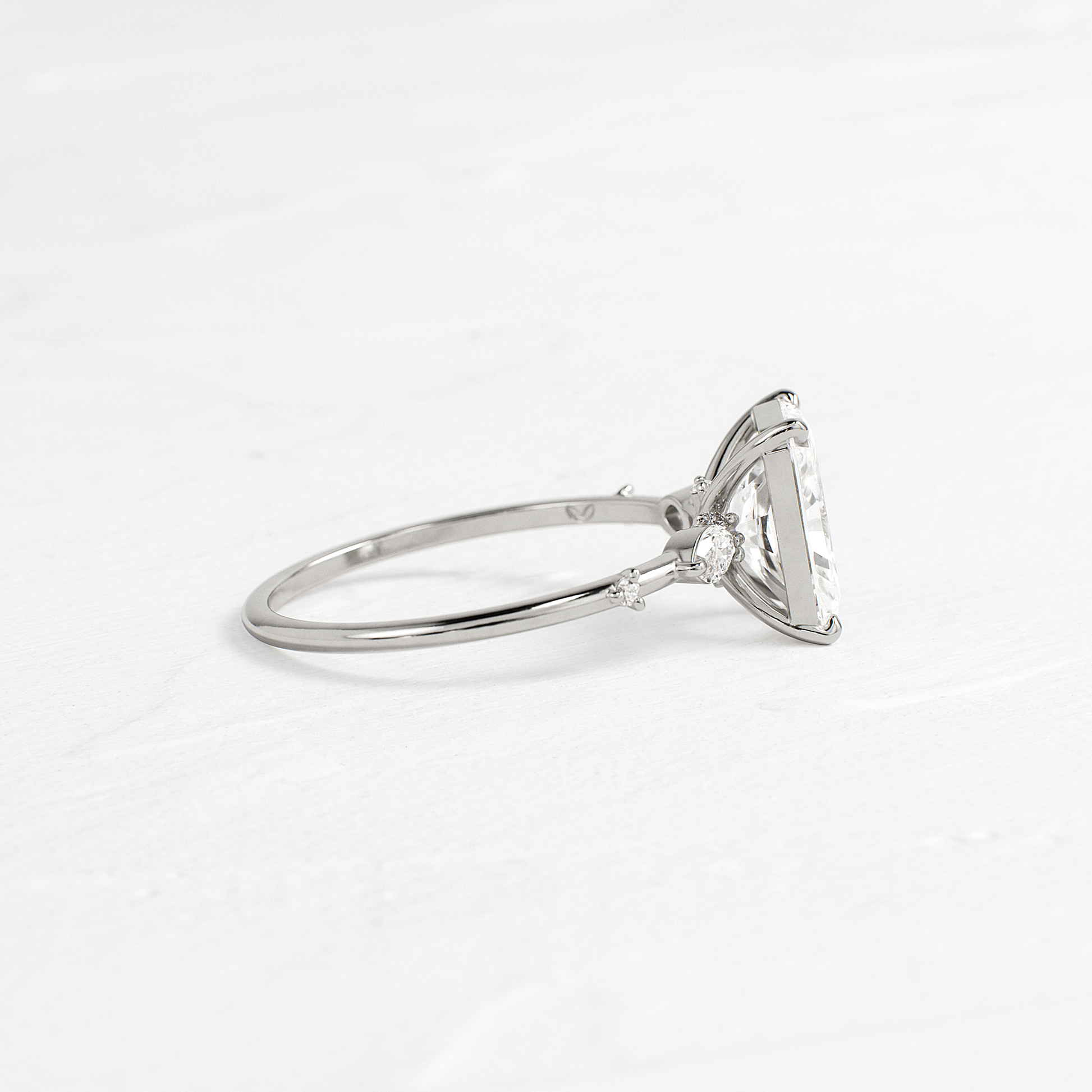 Dainty-Radiant Lab Grown Diamond Engagement Ring