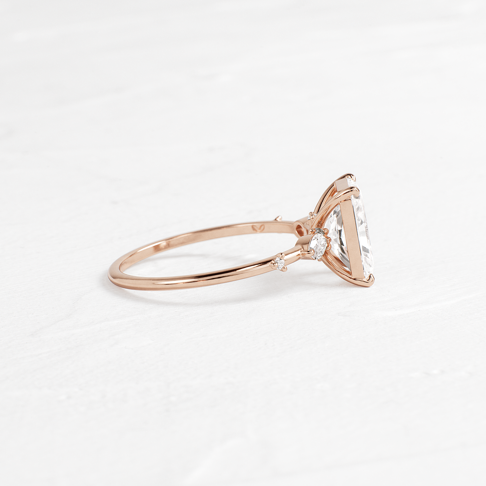 Dainty-Radiant Lab Grown Diamond Engagement Ring