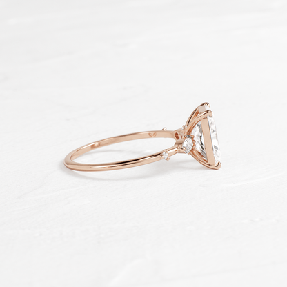 Dainty-Radiant Lab Grown Diamond Engagement Ring