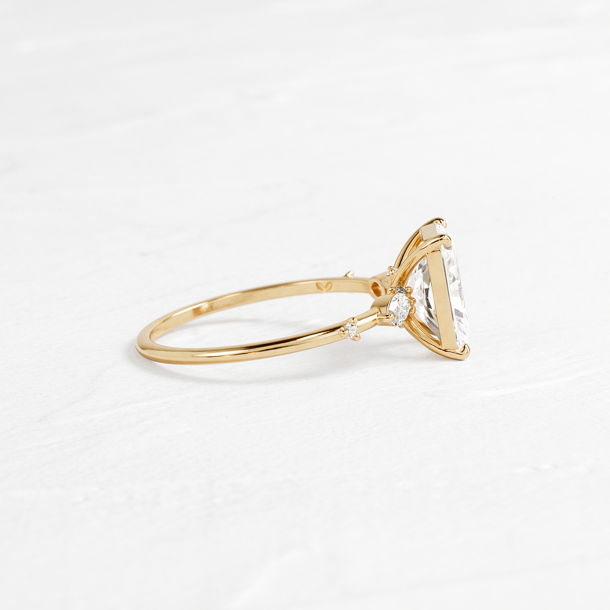 Dainty-Radiant Lab Grown Diamond Engagement Ring