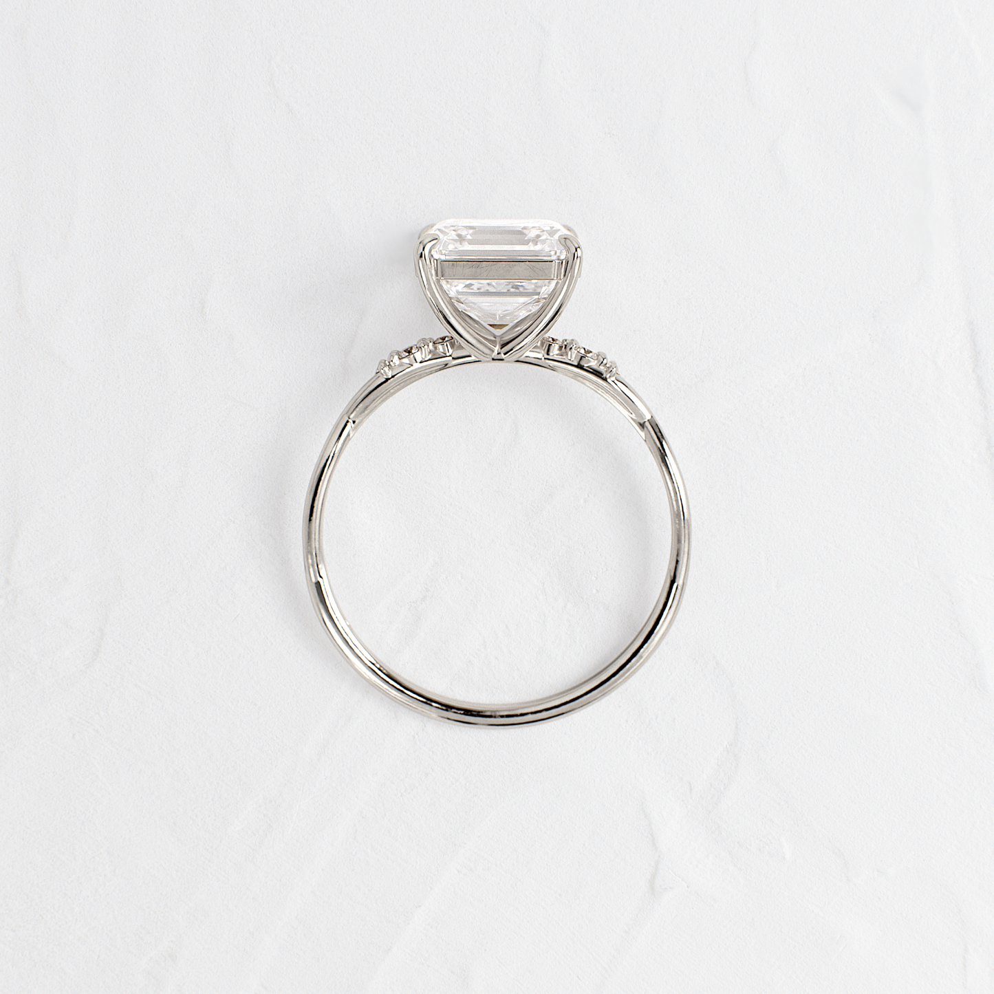 Criss Cross-Asscher Lab Grown Diamond Engagement Ring