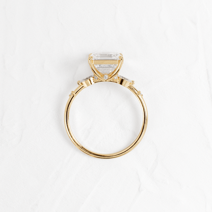 Dainty-Asscher Lab Grown Diamond Engagement Ring