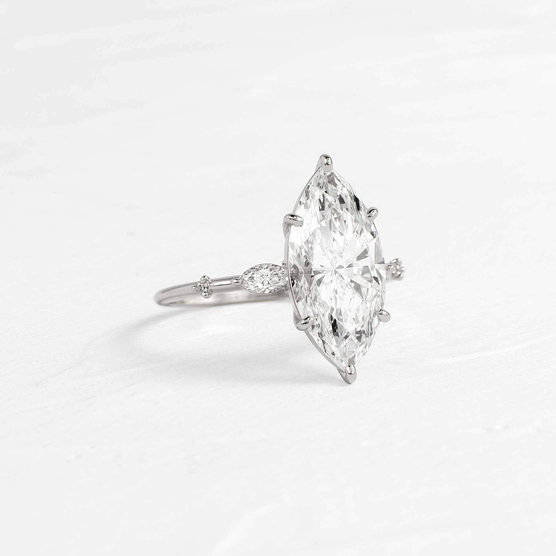 Dainty-Marquise Lab Grown Diamond Engagement Ring