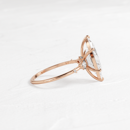 Dainty-Marquise Lab Grown Diamond Engagement Ring