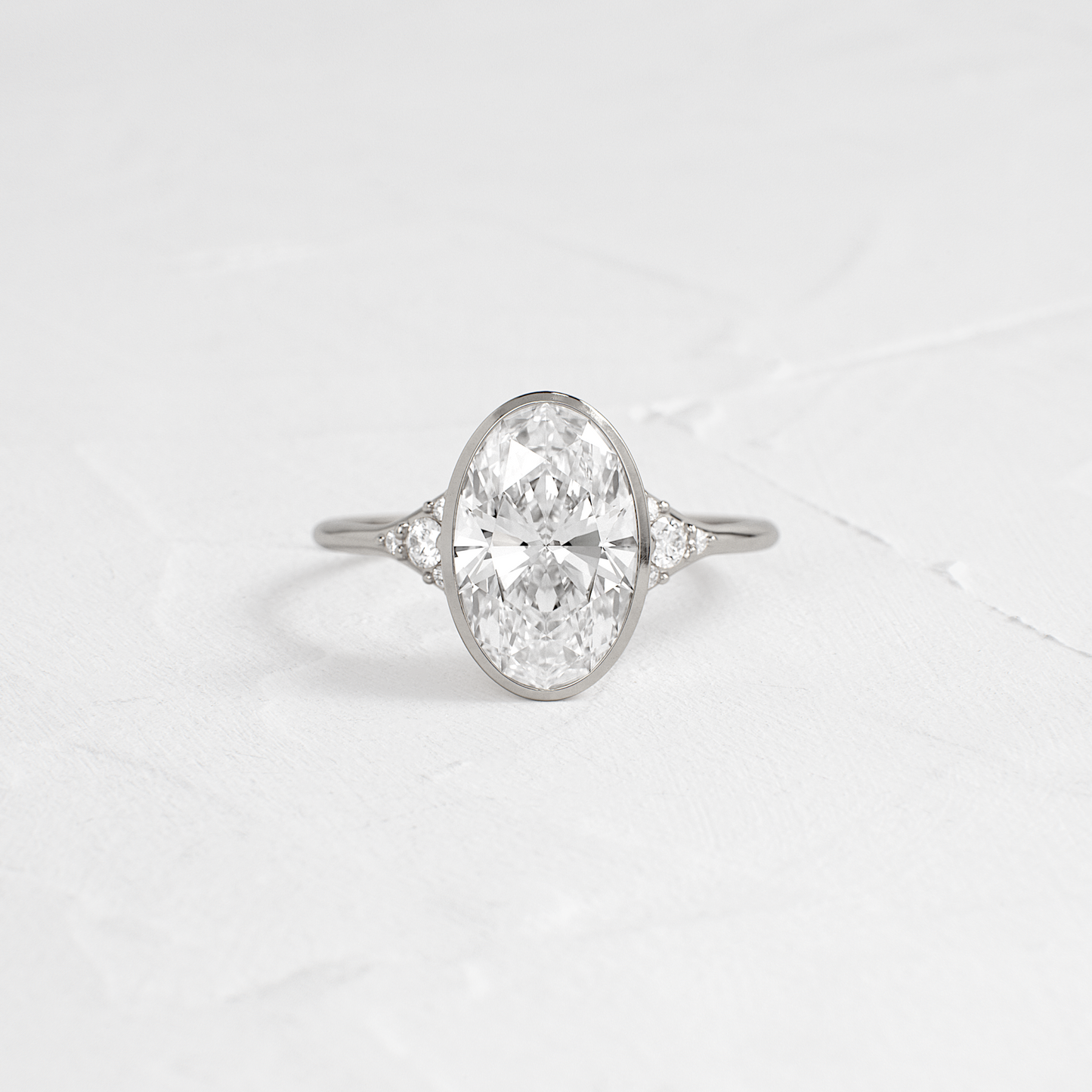 Solitaire-Oval Lab Grown Diamond Engagement Ring