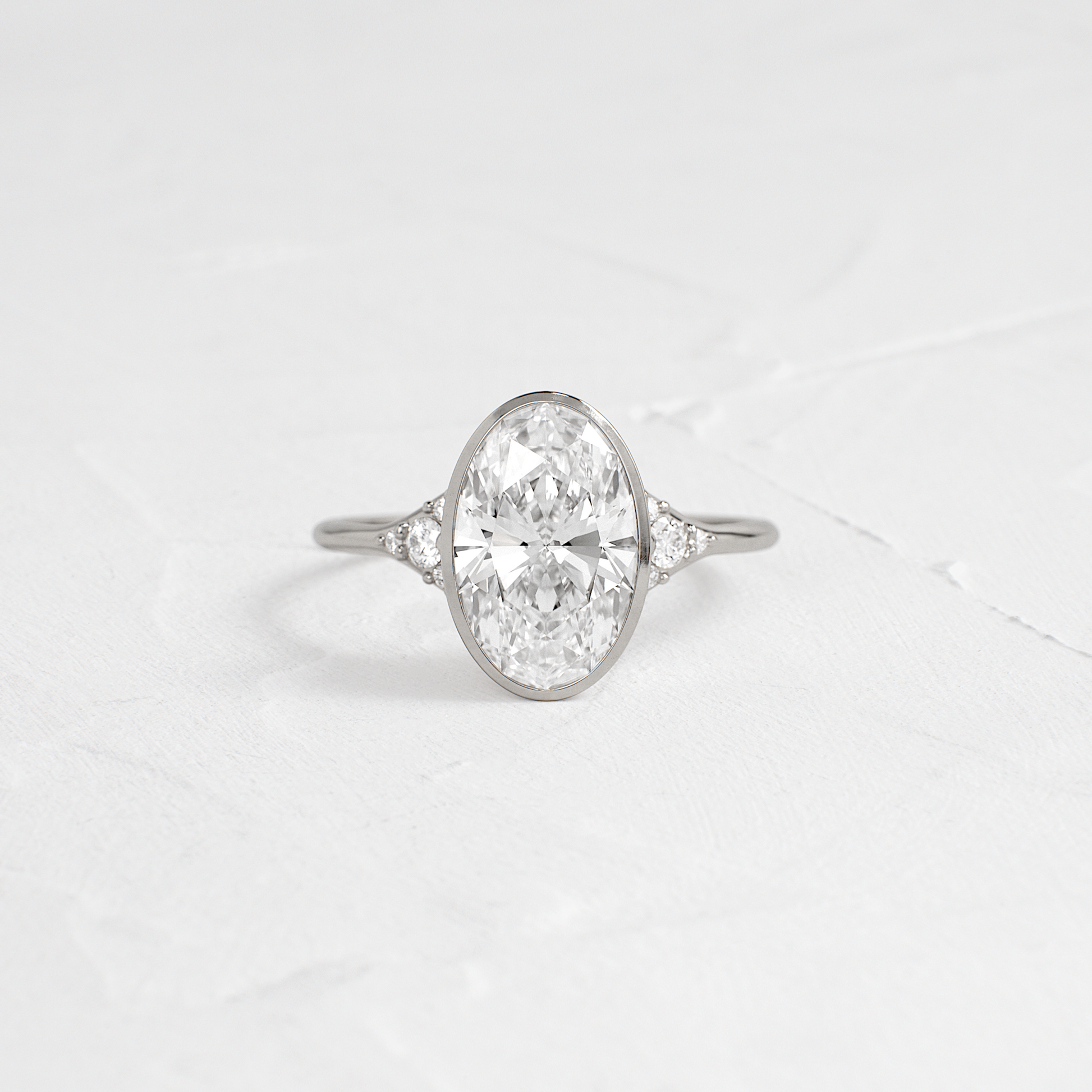 Solitaire-Oval Lab Grown Diamond Engagement Ring