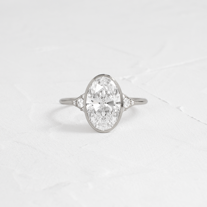 Solitaire-Oval Lab Grown Diamond Engagement Ring