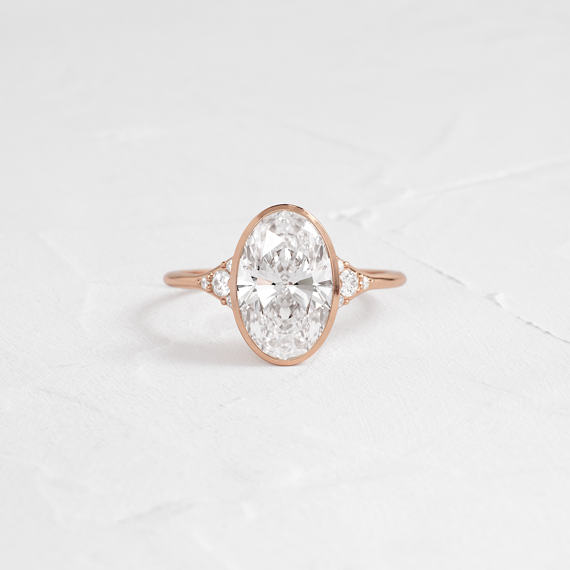 Solitaire-Oval Lab Grown Diamond Engagement Ring