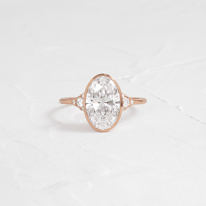 Solitaire-Oval Lab Grown Diamond Engagement Ring