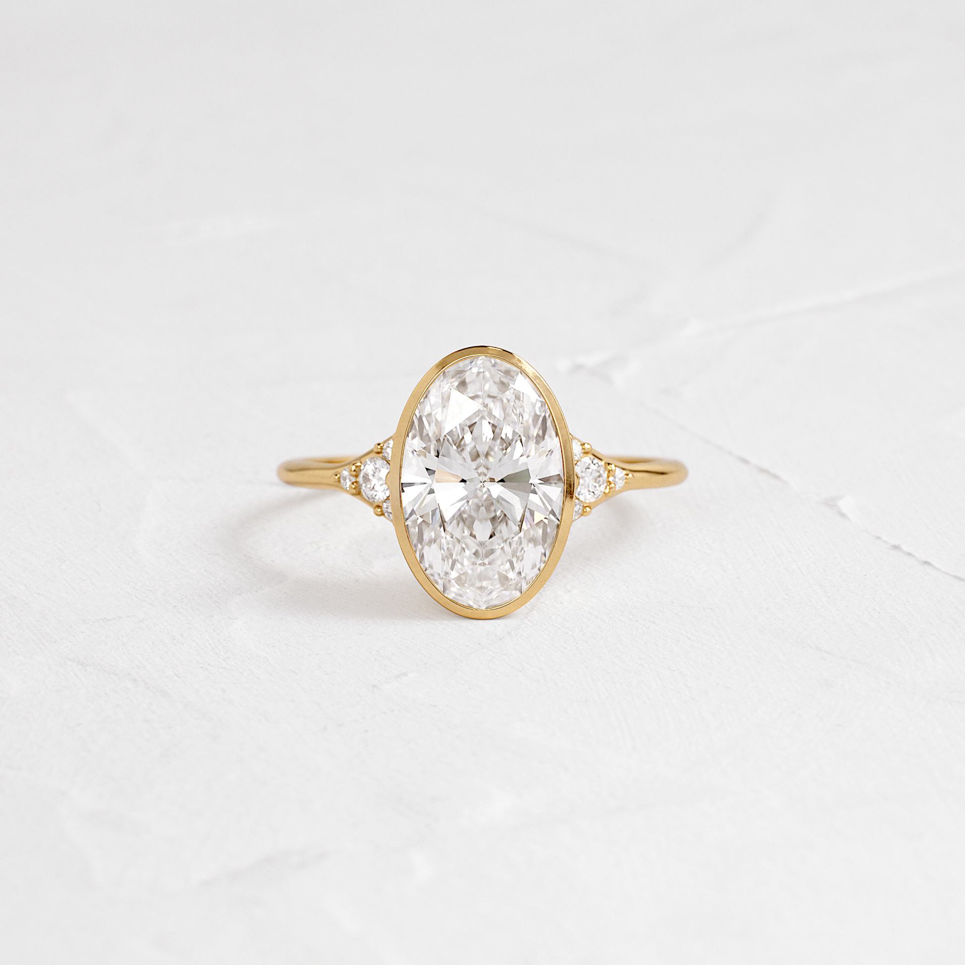 Solitaire-Oval Lab Grown Diamond Engagement Ring