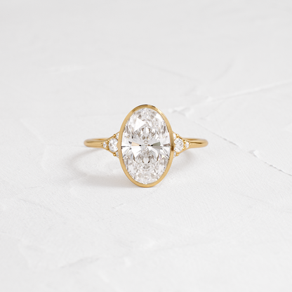 Solitaire-Oval Lab Grown Diamond Engagement Ring
