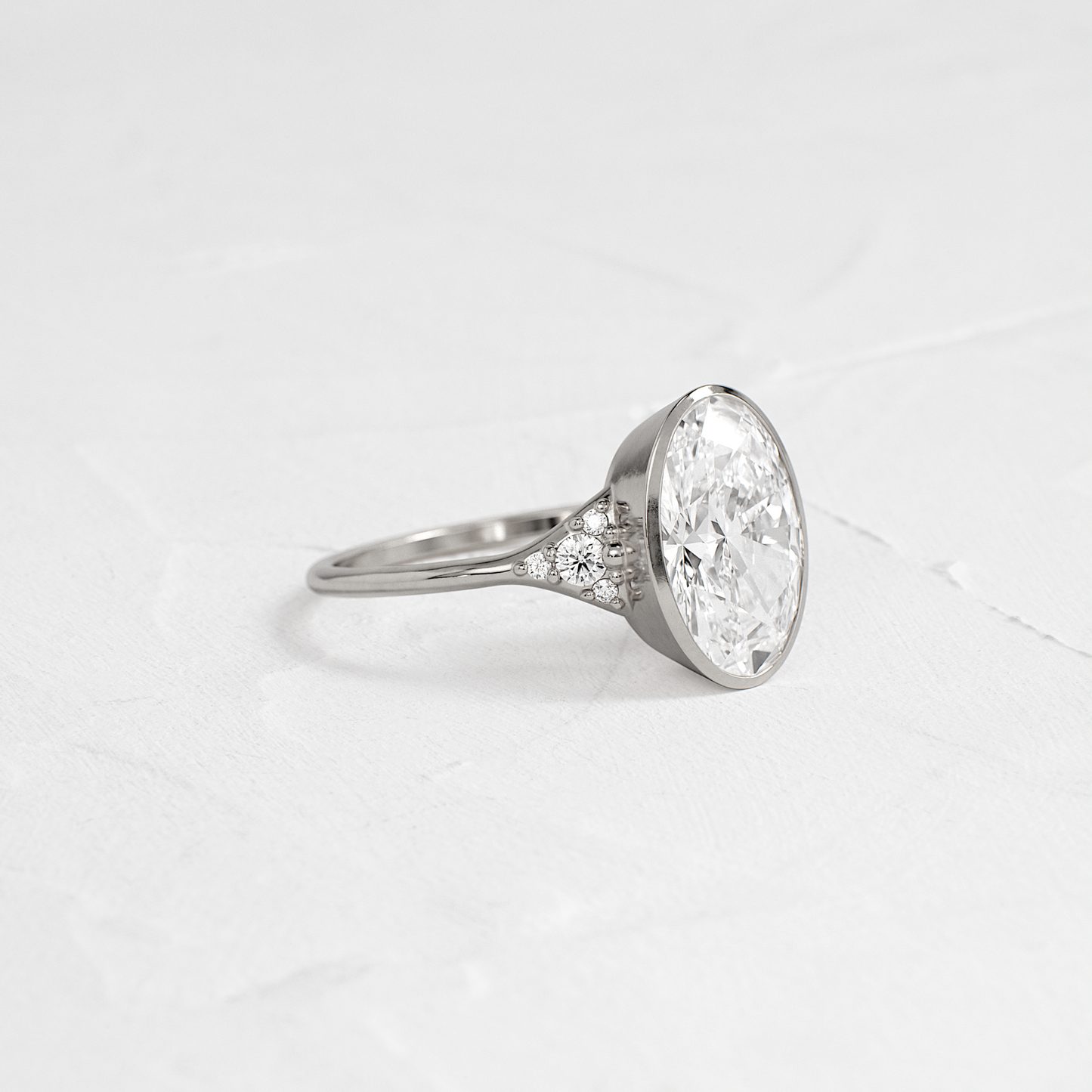 Solitaire-Oval Lab Grown Diamond Engagement Ring