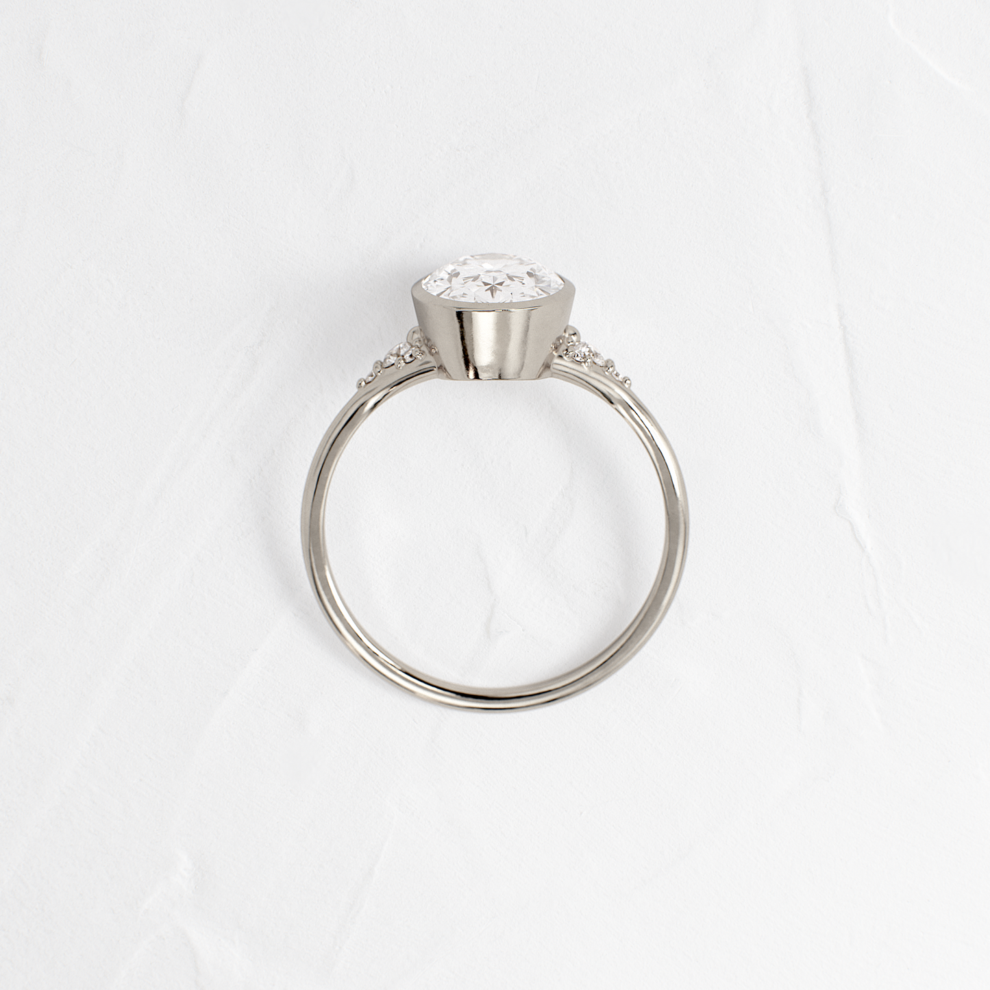 Solitaire-Oval Lab Grown Diamond Engagement Ring