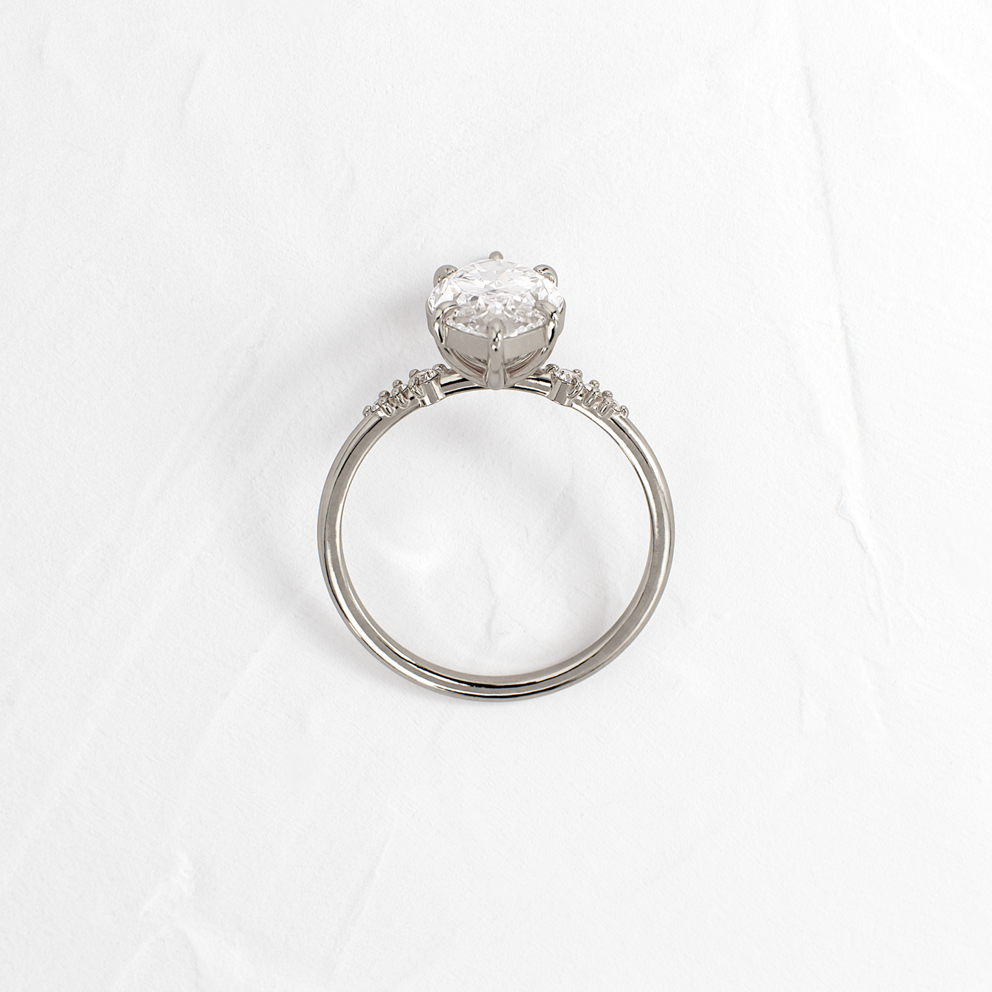 Cluster Style-Marquise Lab Grown Diamond Engagement Ring