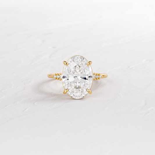 Solitaire-Oval Lab Grown Diamond Engagement Ring